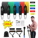 16PCS Resistance Band Set: Home Gym Fitness Training - homesweetroses