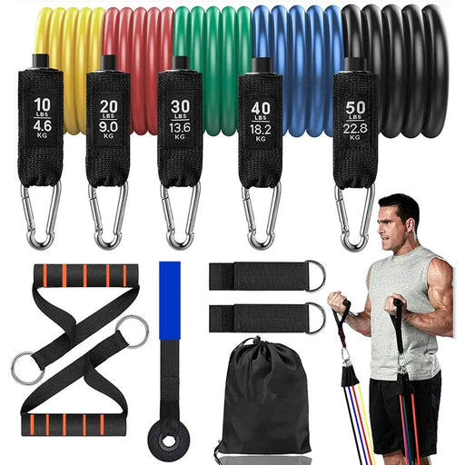 16PCS Resistance Band Set: Home Gym Fitness Training - homesweetroses