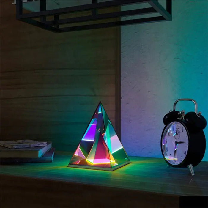 3D Pyramid Bedroom Decoration RGB Atmosphere Night Light - homesweetroses