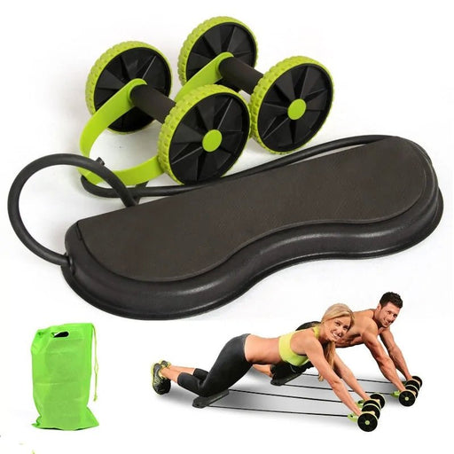 AB Wheels with Resistance Bands: Home Exercise Trainer - homesweetroses