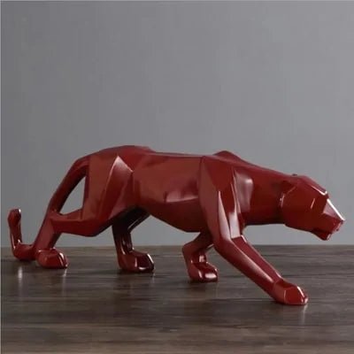 Abstract Resin Leopard Statue: Modern Home Office Decoration Gift - homesweetroses