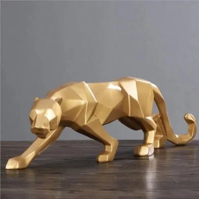 Abstract Resin Leopard Statue: Modern Home Office Decoration Gift - homesweetroses