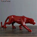 Abstract Resin Leopard Statue: Modern Home Office Decoration Gift - homesweetroses