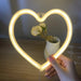 Bedroom Night Lights Neon Heart Lamp - homesweetroses