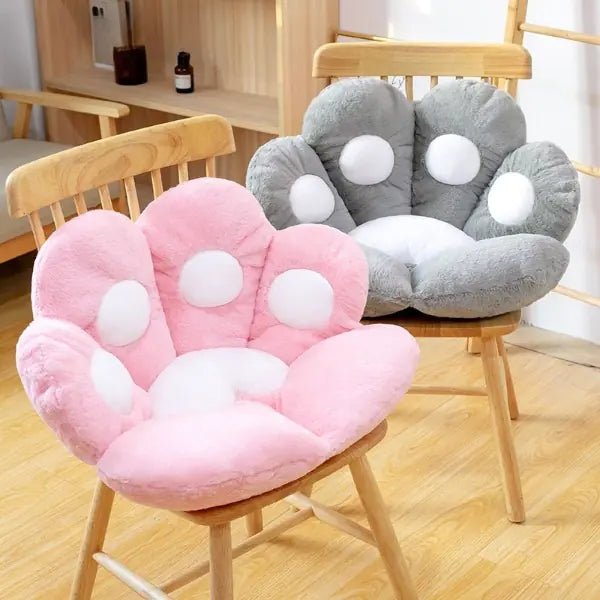 Cat Bear Paw Plush Seat Cushion - Indoor Floor Stuffed Sofa Decor Pillow - homesweetroses