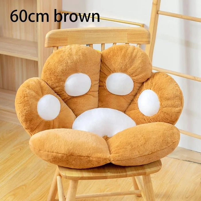 Cat Bear Paw Plush Seat Cushion - Indoor Floor Stuffed Sofa Decor Pillow - homesweetroses