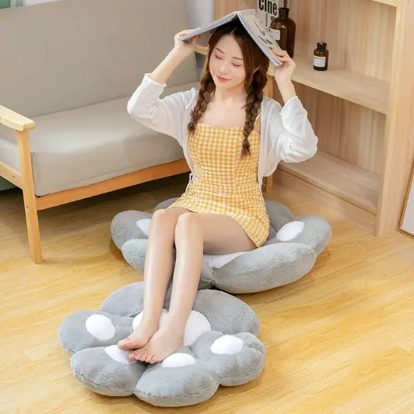 Cat Bear Paw Plush Seat Cushion - Indoor Floor Stuffed Sofa Decor Pillow - homesweetroses