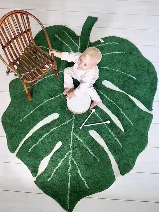 Creative Leaves Rugs Nordic Soft Bedroom - homesweetroses