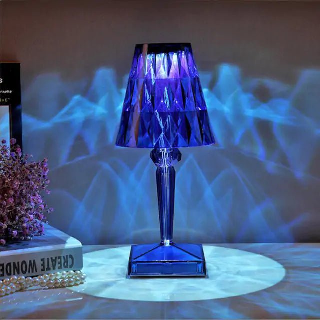 Diamond Table Lamp: USB Touch Sensor LED Night Light - homesweetroses