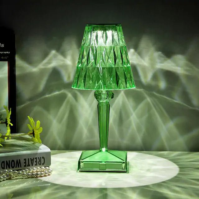 Diamond Table Lamp: USB Touch Sensor LED Night Light - homesweetroses