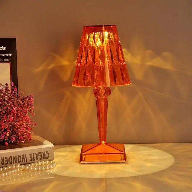 Diamond Table Lamp: USB Touch Sensor LED Night Light - homesweetroses