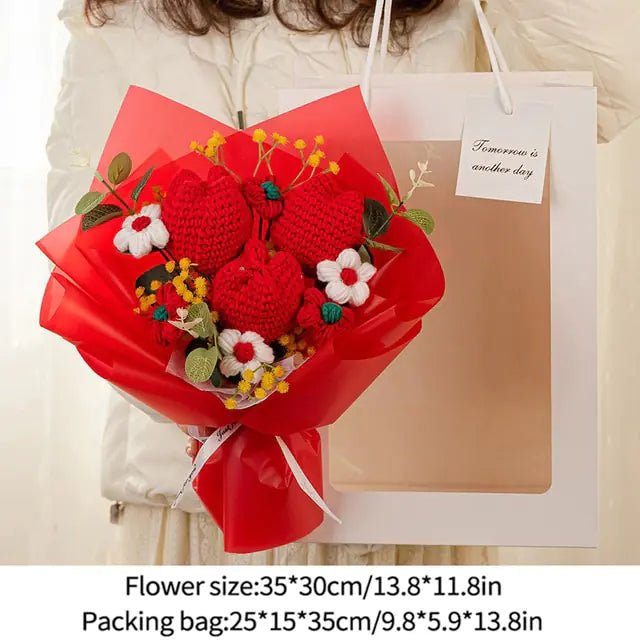 Eternal Knitted Flower Bouquet Decor - homesweetroses