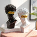 European Resin Mini Bust Sculpture: Abstract Art for Home Decoration - homesweetroses