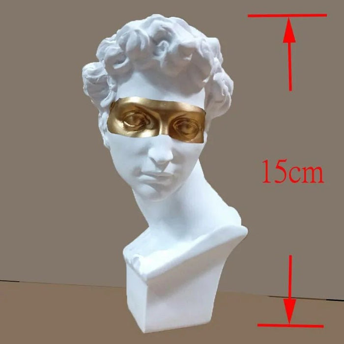 European Resin Mini Bust Sculpture: Abstract Art for Home Decoration - homesweetroses