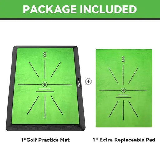 Golf Hitting Mat | Golf Training Mat for Swing Path Feedback/Detection Batting | Extra Replaceable Golf Practice Mat 16"x12" | Advanced Guides and Rubber Backing for Home/Indoor/Outdoor - homesweetroses