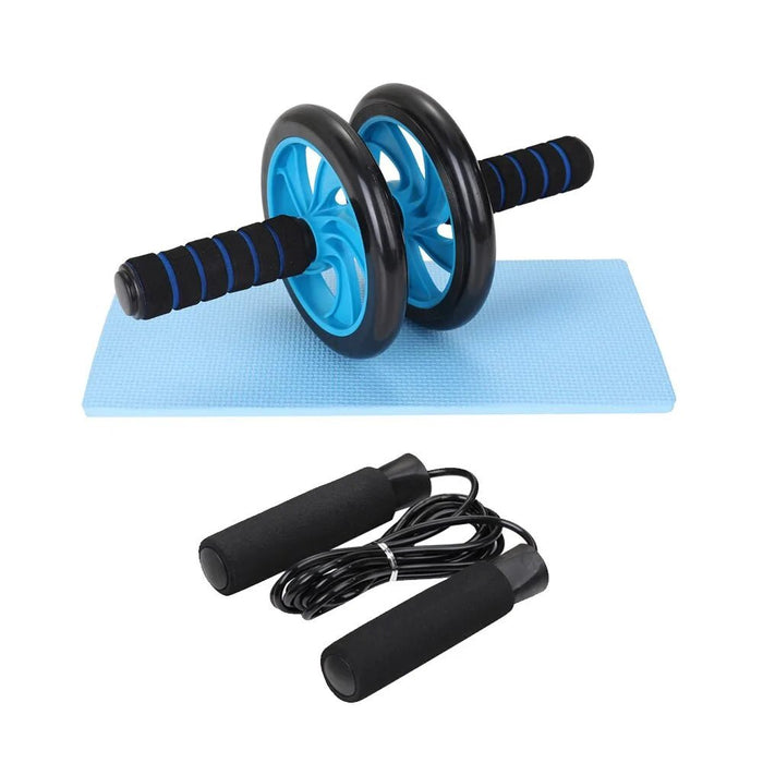 Home Fitness Set: Abdominal Wheel Roller, Push - Up Bar, and Jump Rope - homesweetroses