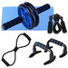 Home Fitness Set: Abdominal Wheel Roller, Push - Up Bar, and Jump Rope - homesweetroses