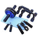 Home Fitness Set: Abdominal Wheel Roller, Push - Up Bar, and Jump Rope - homesweetroses