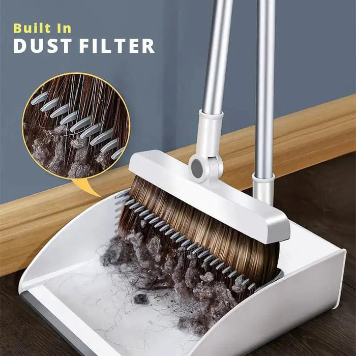 Home Windproof Floor Broom & Dustpan Set - homesweetroses