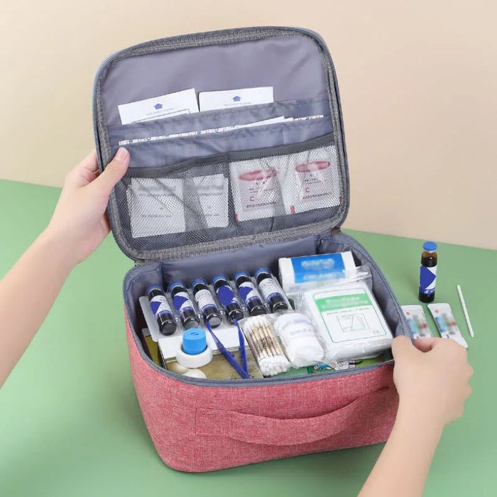 Large Capacity First Aid Kit Home Medicine Storage - homesweetroses