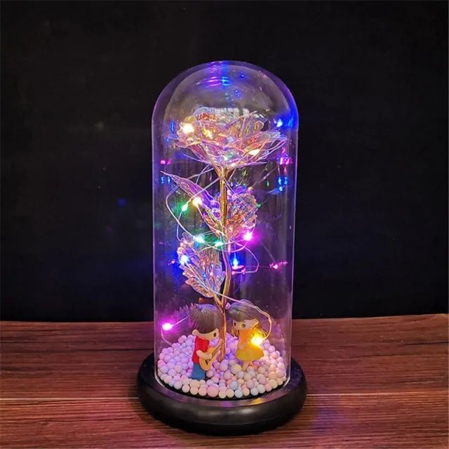 Led Enchanted Galaxy Rose Decor - homesweetroses