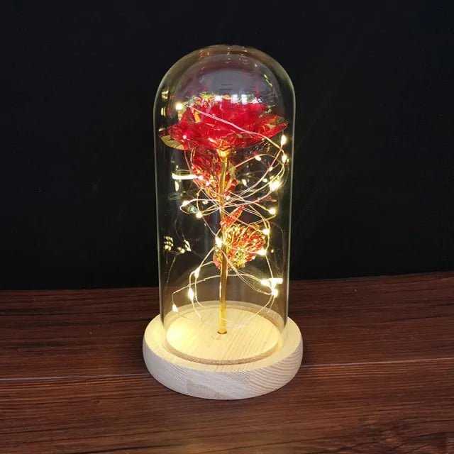 Led Enchanted Galaxy Rose Decor - homesweetroses