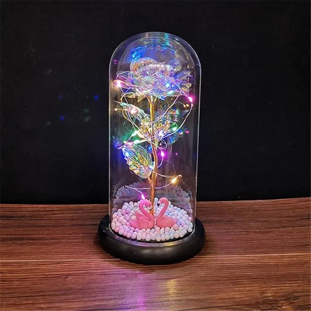 Led Enchanted Galaxy Rose Decor - homesweetroses