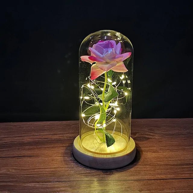 Led Enchanted Galaxy Rose Decor - homesweetroses