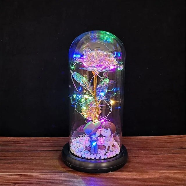 Led Enchanted Galaxy Rose Decor - homesweetroses