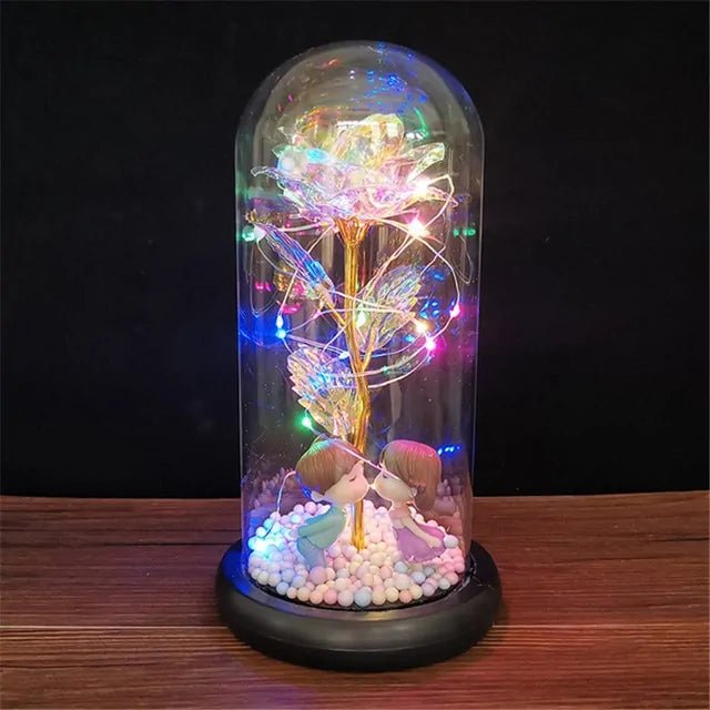 Led Enchanted Galaxy Rose Decor - homesweetroses