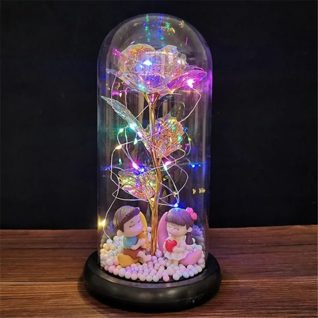 Led Enchanted Galaxy Rose Decor - homesweetroses