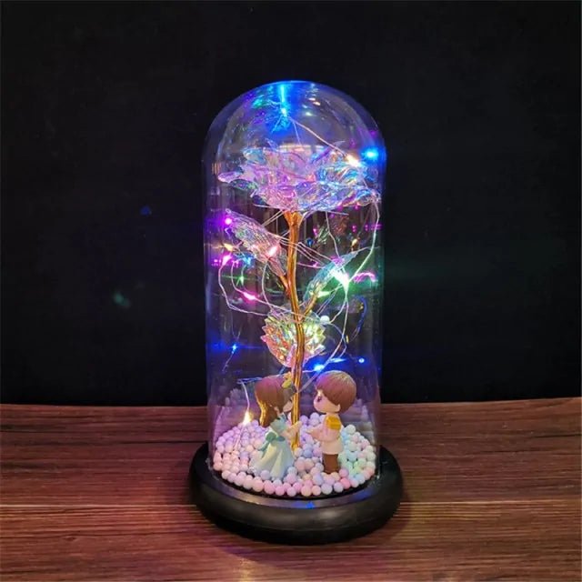 Led Enchanted Galaxy Rose Decor - homesweetroses