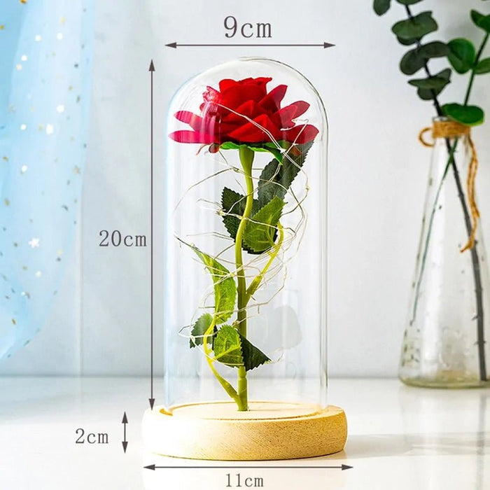 Led Enchanted Galaxy Rose Decor - homesweetroses