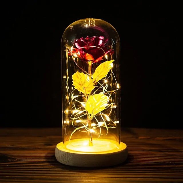 Led Enchanted Galaxy Rose Decor - homesweetroses