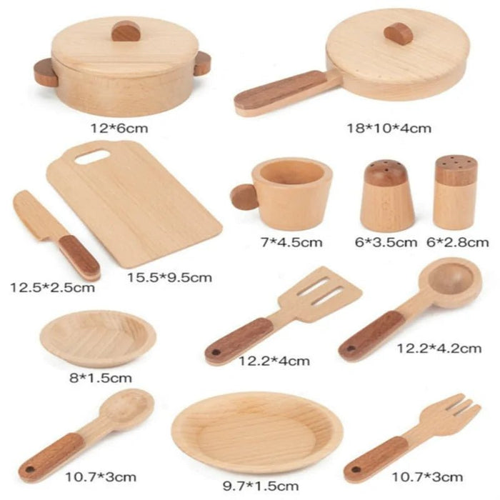 Log Wooden Kitchen Toy - homesweetroses