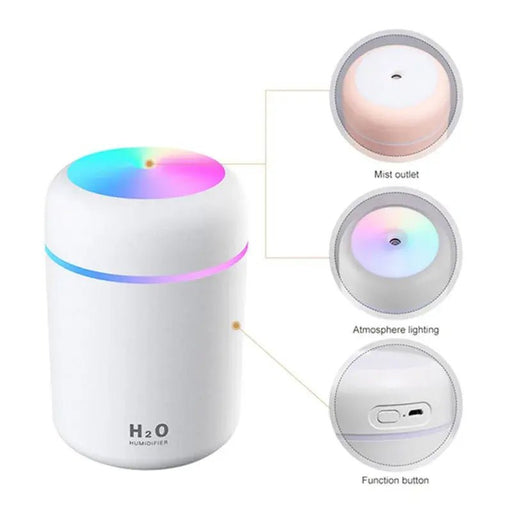 Mini Air Humidifier Aroma Essential Oil Diffuser - homesweetroses