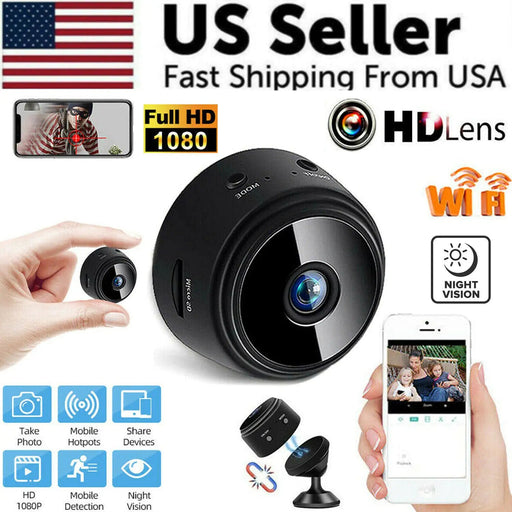 Mini Wireless Hidden Camera WiFi IP Home Security DVR Night Vision HD USB 1080P - homesweetroses