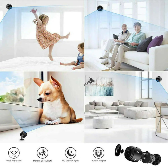 Mini Wireless Hidden Camera WiFi IP Home Security DVR Night Vision HD USB 1080P - homesweetroses