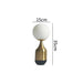 Modern Home Nordic Glass Ball Brass Table Lamps - homesweetroses