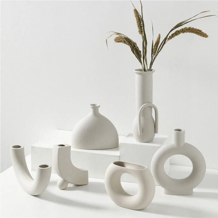 Nordic Ceramic Vase Home Decoration Ornaments - homesweetroses