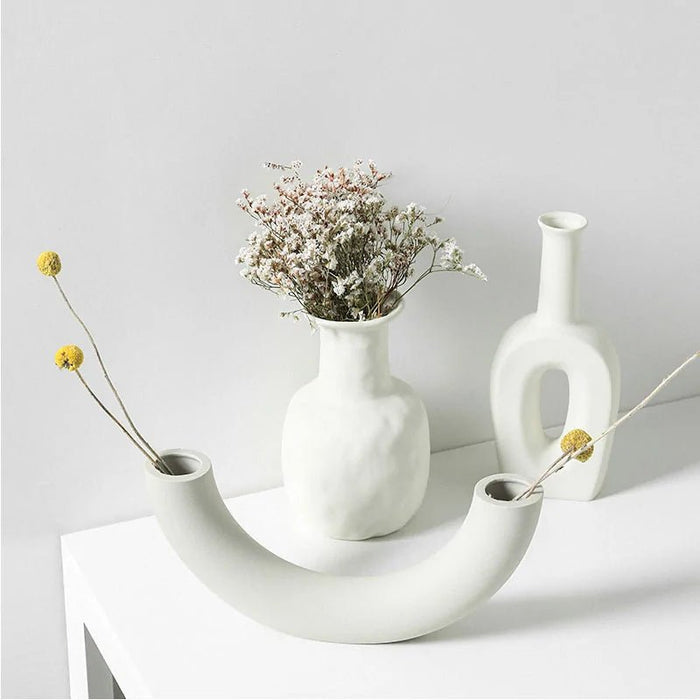 Nordic Ceramic Vase Home Decoration Ornaments - homesweetroses