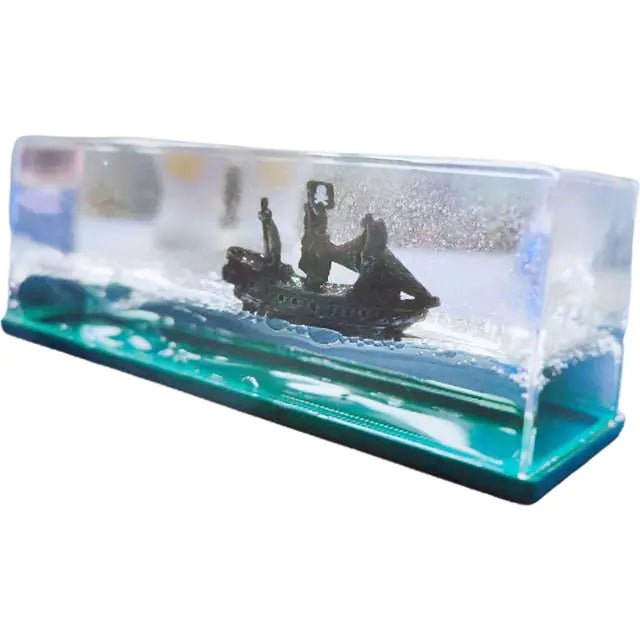 Ship Fluid Drift Bottle Home Decoration - homesweetroses