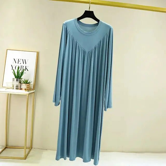 Summer Loose Long Home Wear Sleepwear Dresses - homesweetroses