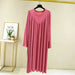 Summer Loose Long Home Wear Sleepwear Dresses - homesweetroses