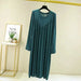 Summer Loose Long Home Wear Sleepwear Dresses - homesweetroses