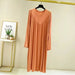 Summer Loose Long Home Wear Sleepwear Dresses - homesweetroses