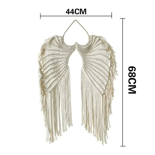 Woven Angel Wings Hanging Decor - homesweetroses